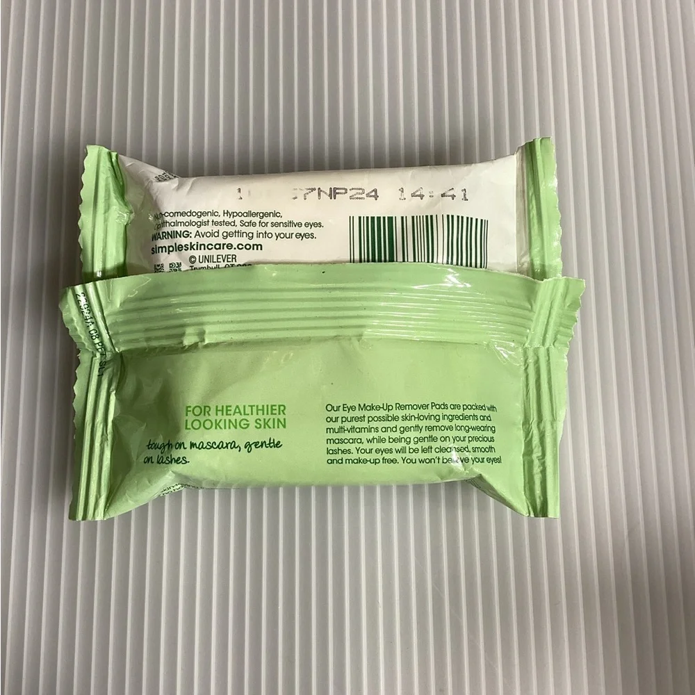 Set of 3 Simple Facial Cleaning Wipes/Pads